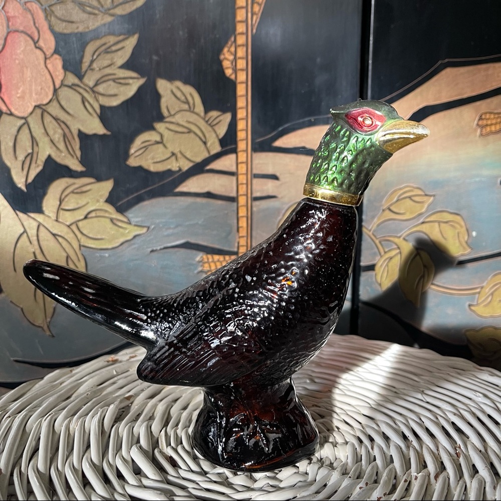 Vintage 1970’s Avon Pheasant After Shave Bottle Decanter Oddities Collectibles